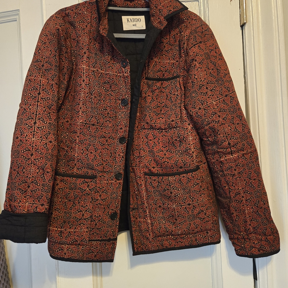 Kardo Black and Red Puffer Jacket